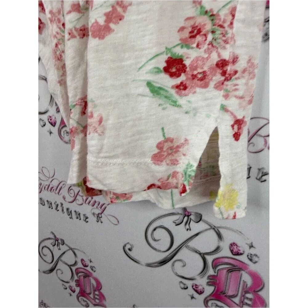 Ralph Lauren 2 piece set pj Floral Short Sleeve Pajama Set White, Pink, Yellow